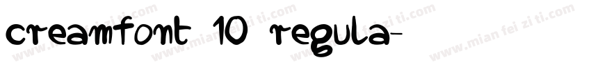 creamfont 10 regula字体转换